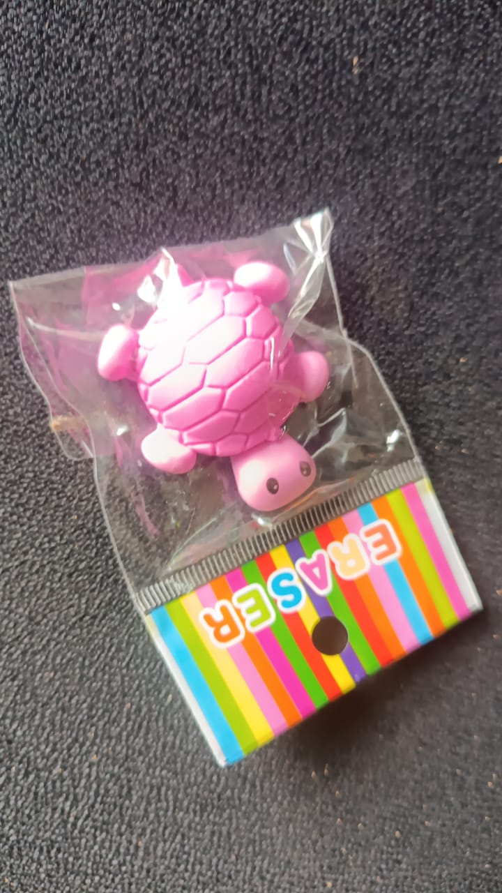 Cute Turtle Shaped Eraser For Kids (1 Pc) Cute Turtle Shaped Eraser For Kids (1 Pc)